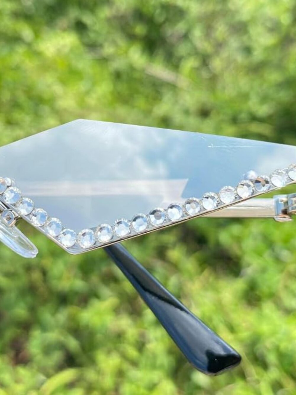 Rimless Rhinestone Sunglasses - Picture 5 of 5